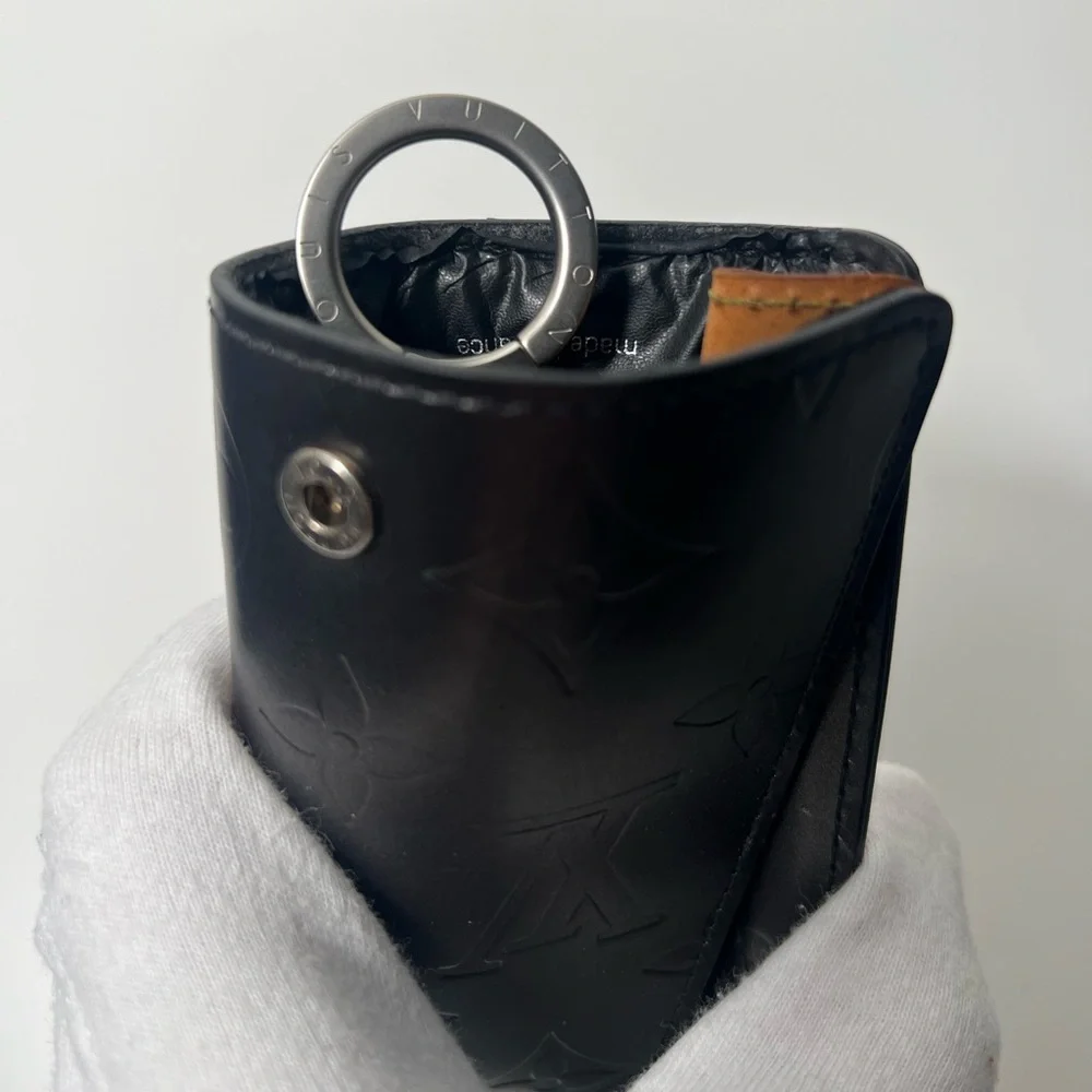 Louis Vuitton LV Matte Croisette GM Leather Key Case Card Holder Key Ring M65130